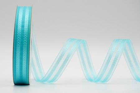Cinta de diseño de dos filas en azul agua con diseño en forma de “V”_K1753-318C